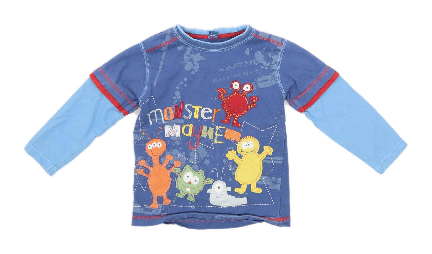 TU Boys Blue Top Age 3-4