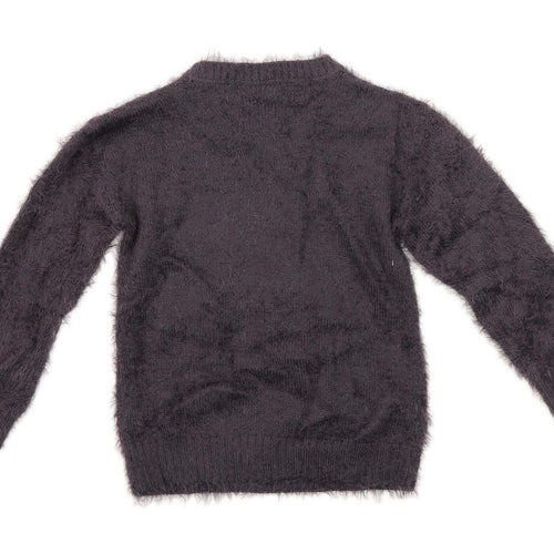 Matalan Girls Graphic Blue Jumper Age 7