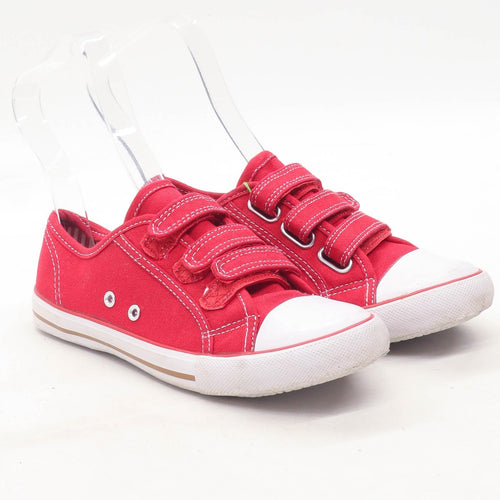 TU Boys UK Size 2 Red Plimsolls