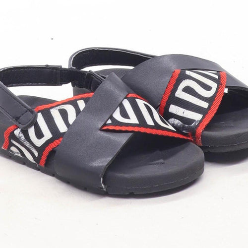 River Island Boys UK Size 4 Black Infant Sandals