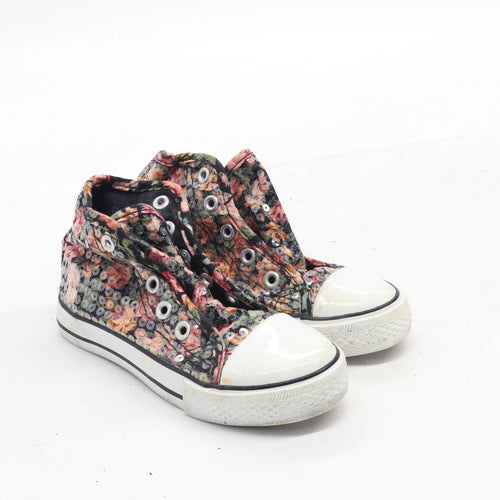 Candy Girl Girls UK Size 9 Black Sequins Trainers