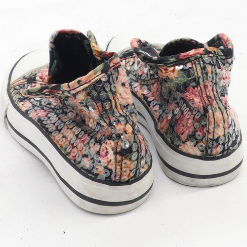 Candy Girl Girls UK Size 9 Black Sequins Trainers