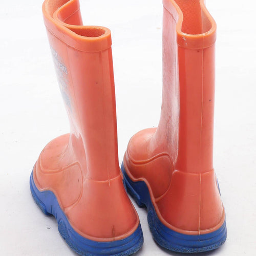 Preworn Boys UK Size 6 Red Bob The Builder Wellington Boots