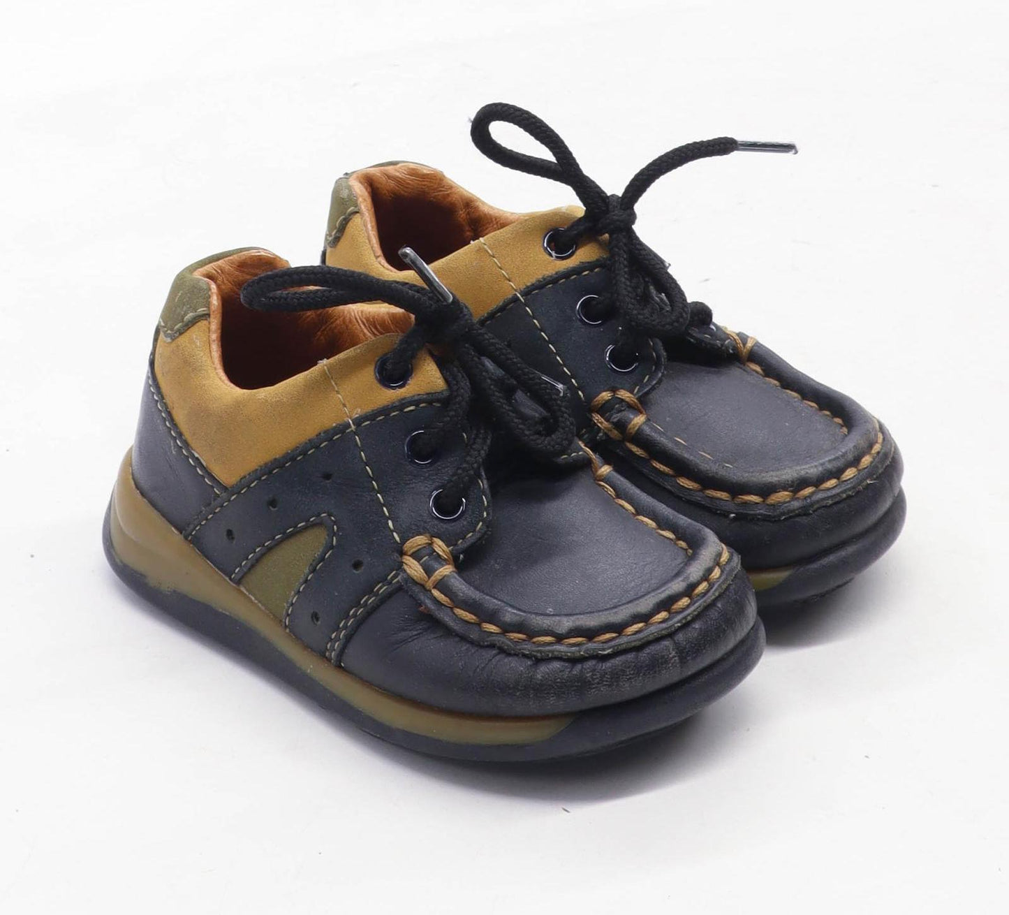 Clarks Boys UK Size 3.5 Blue Infant Shoes