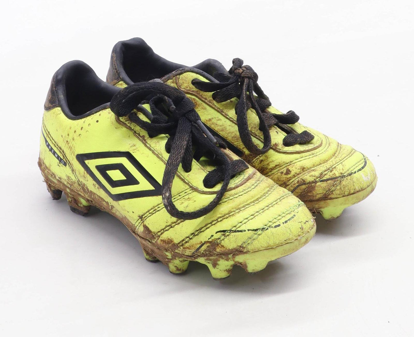 Umbro Boys UK Size 10 Yellow Neon Football Boots