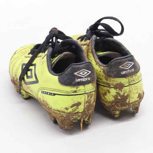 Umbro Boys UK Size 10 Yellow Neon Football Boots