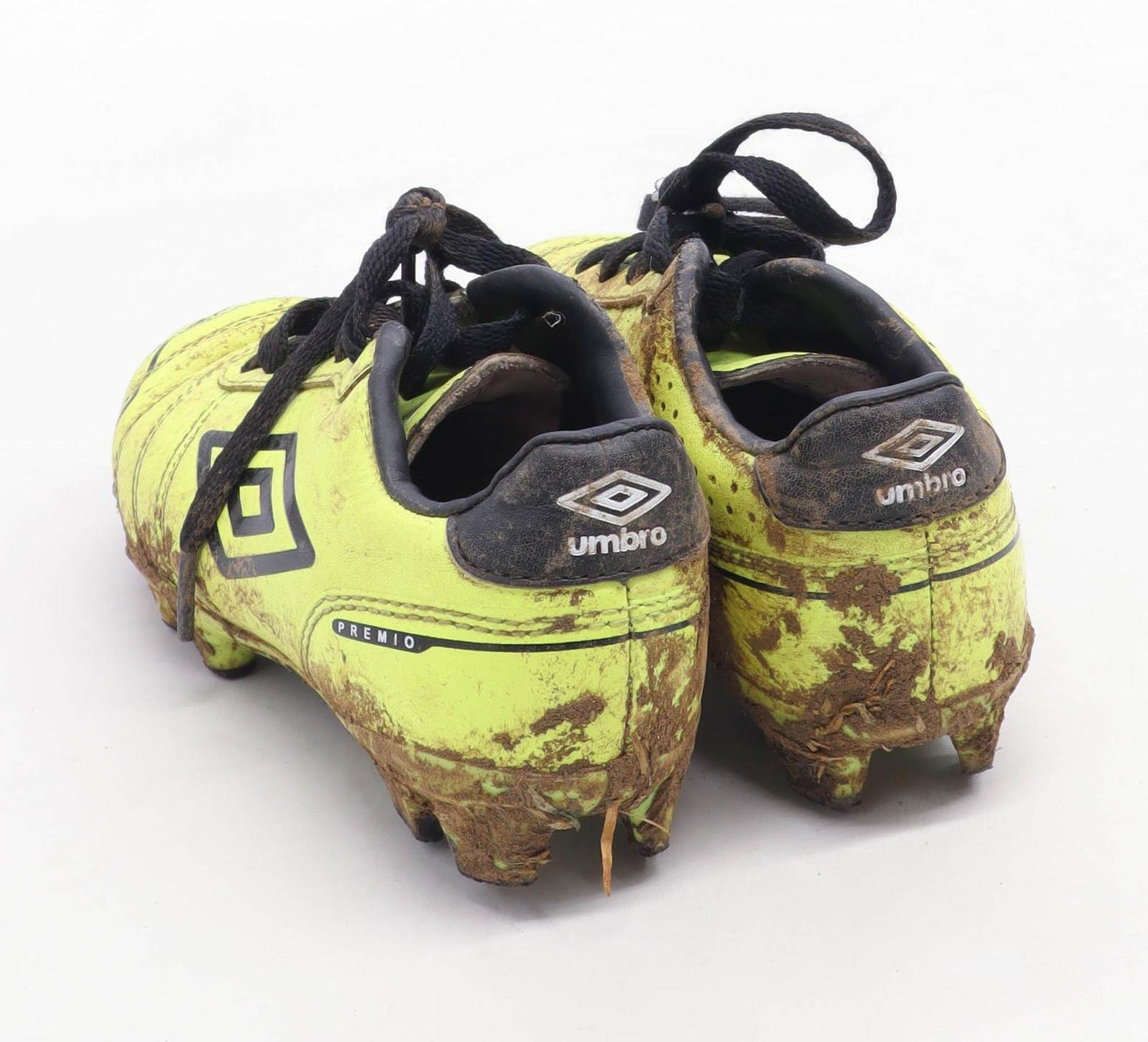 Umbro Boys UK Size 10 Yellow Neon Football Boots