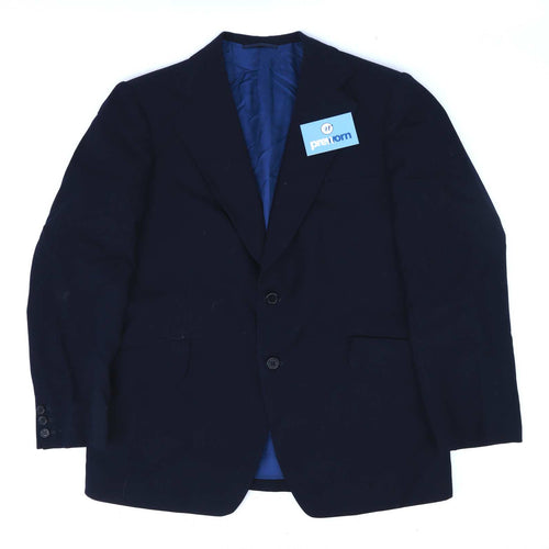 Beno Dorn Mens Wool Blend Blue Suit Jacket 40 Chest (Regular)