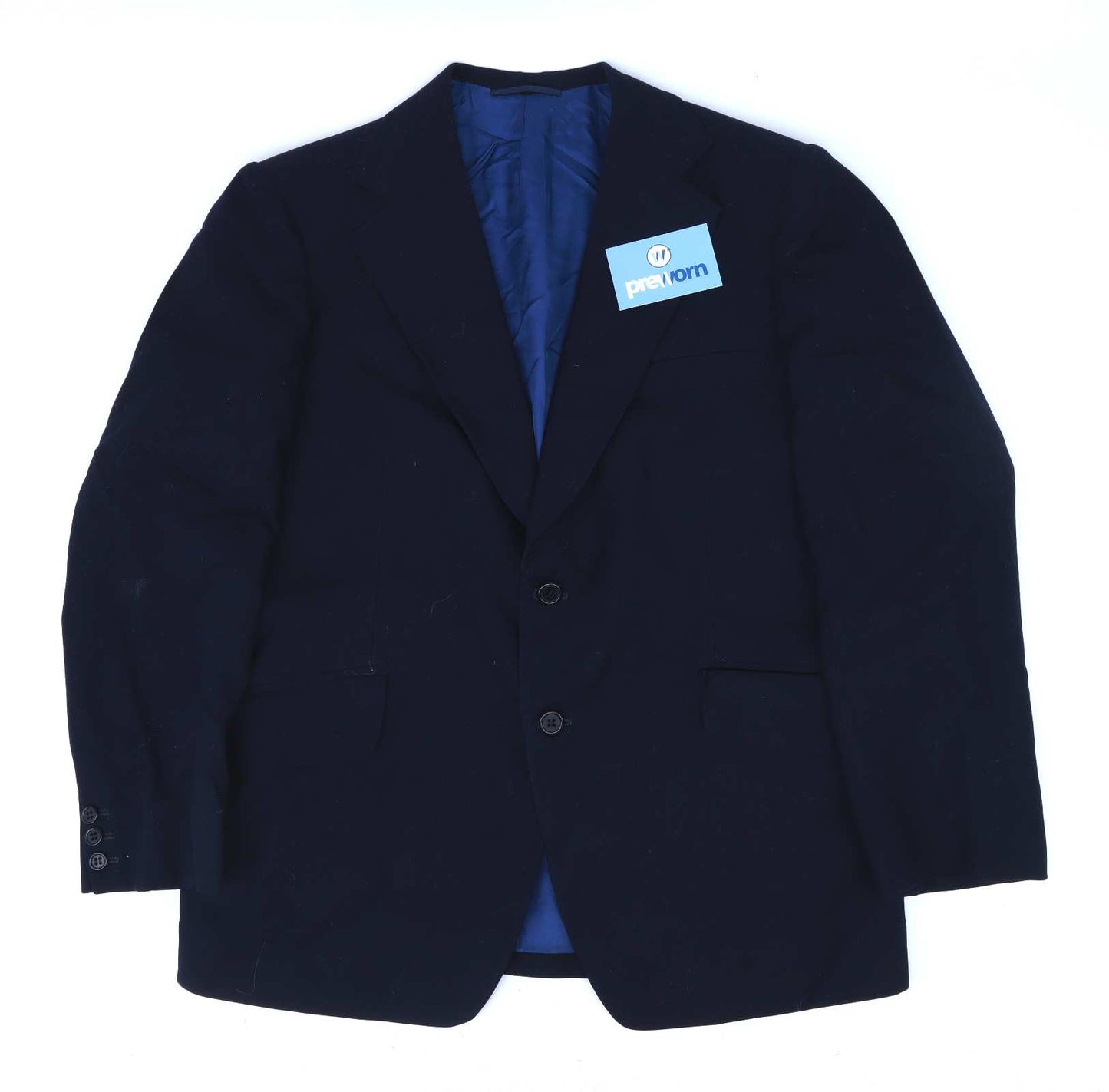 Beno Dorn Mens Wool Blend Blue Suit Jacket 40 Chest (Regular)