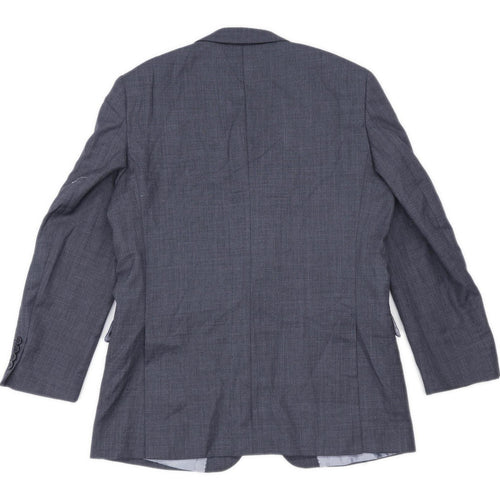 Savoy Taylors Guild Mens Wool Blend Grey Suit Jacket 40 Chest (Short)