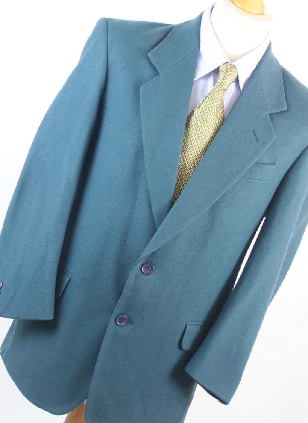 Fosters Mens Green Suit Jacket 36 Chest (Regular)