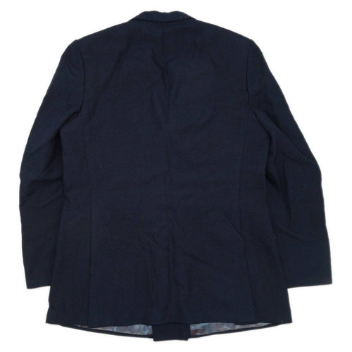 Carducci Mens Wool Blend Blue Double Breasted Suit Jacket 38 Chest (Regular)