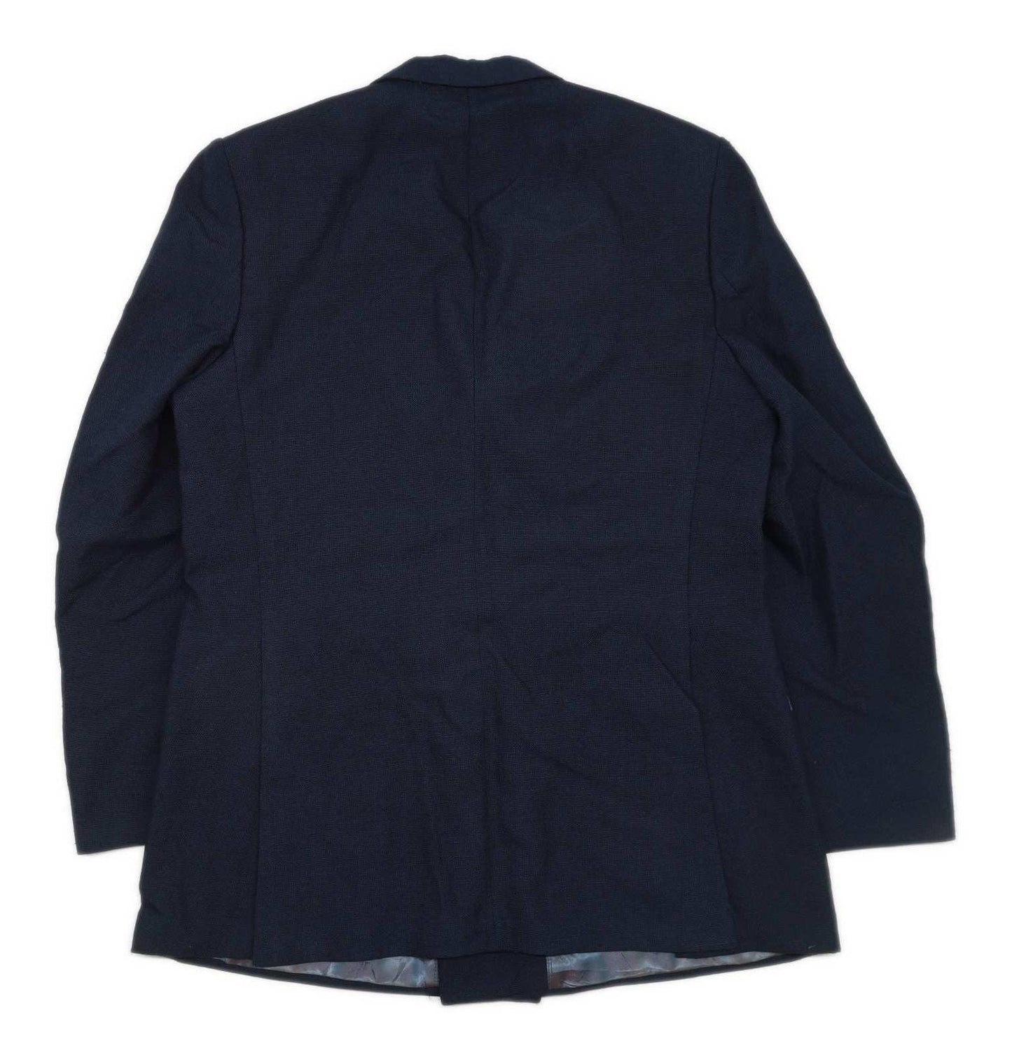 Carducci Mens Wool Blend Blue Double Breasted Suit Jacket 38 Chest (Regular)