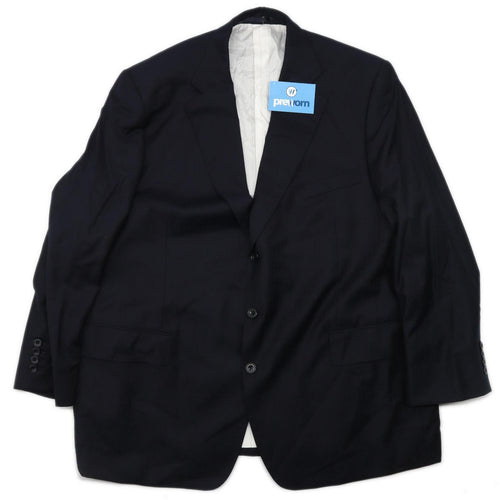 Sartoriani Mens Wool Blend Blue Suit Jacket 44 Chest (Short)