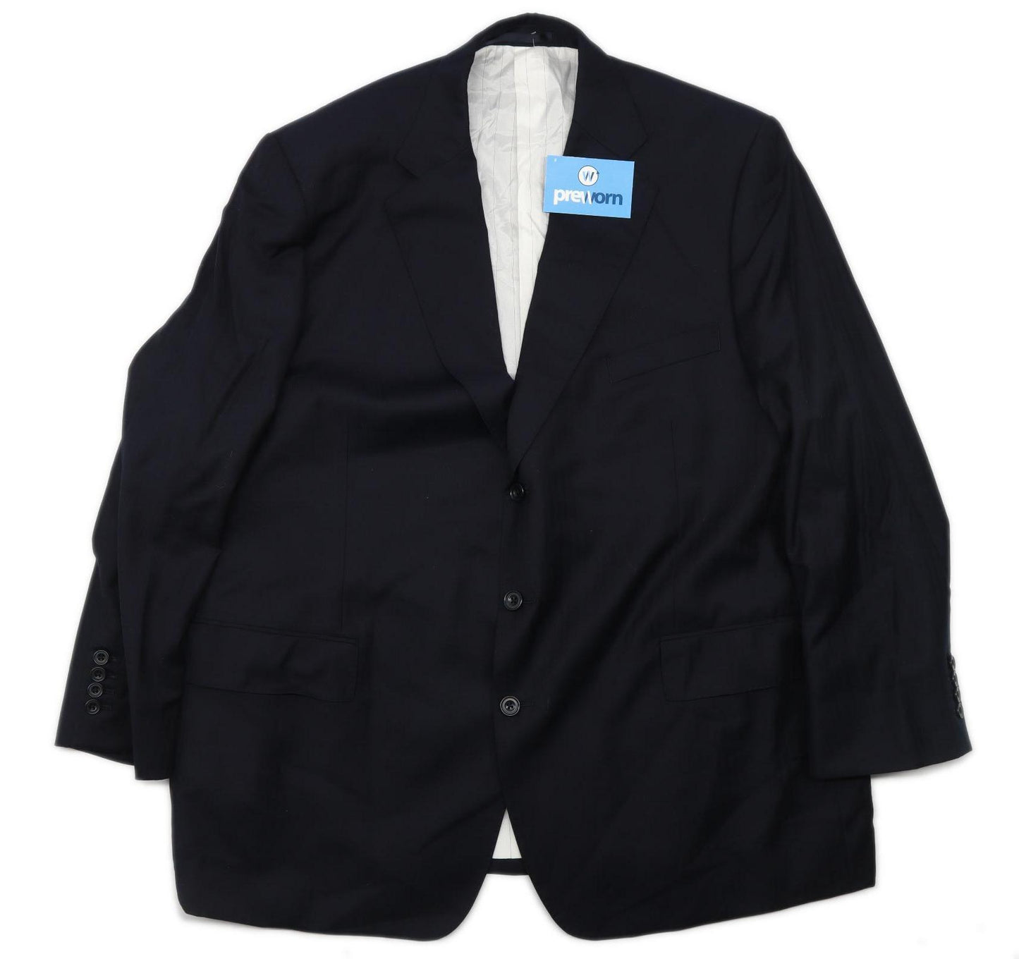 Sartoriani Mens Wool Blend Blue Suit Jacket 44 Chest (Short)