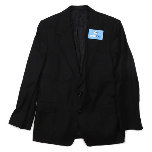 Moss Bros Mens Wool Black Suit Jacket 40 Chest (Regular)