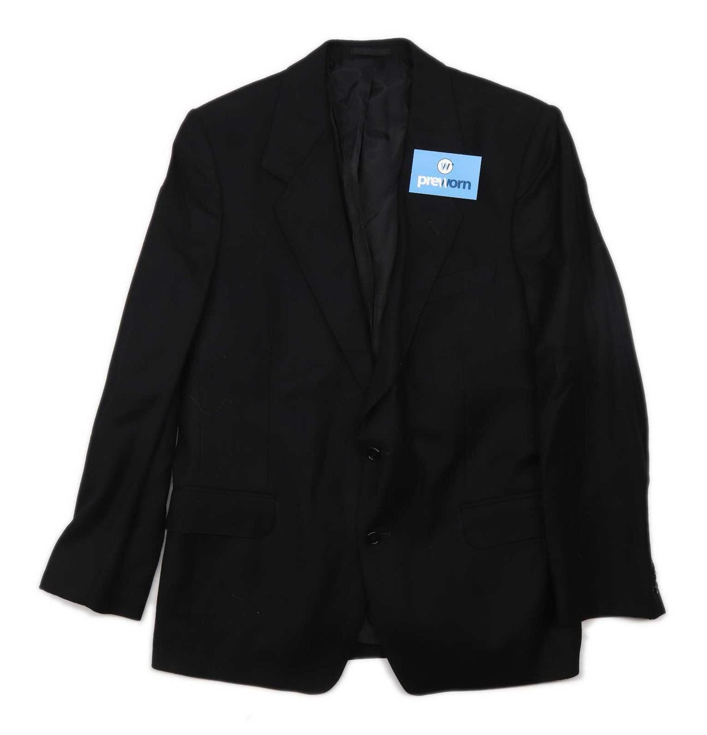 Moss Bros Mens Wool Black Suit Jacket 40 Chest (Regular)