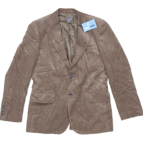 H&M Mens Corduroy Beige Suit Jacket 40 Chest (Regular)