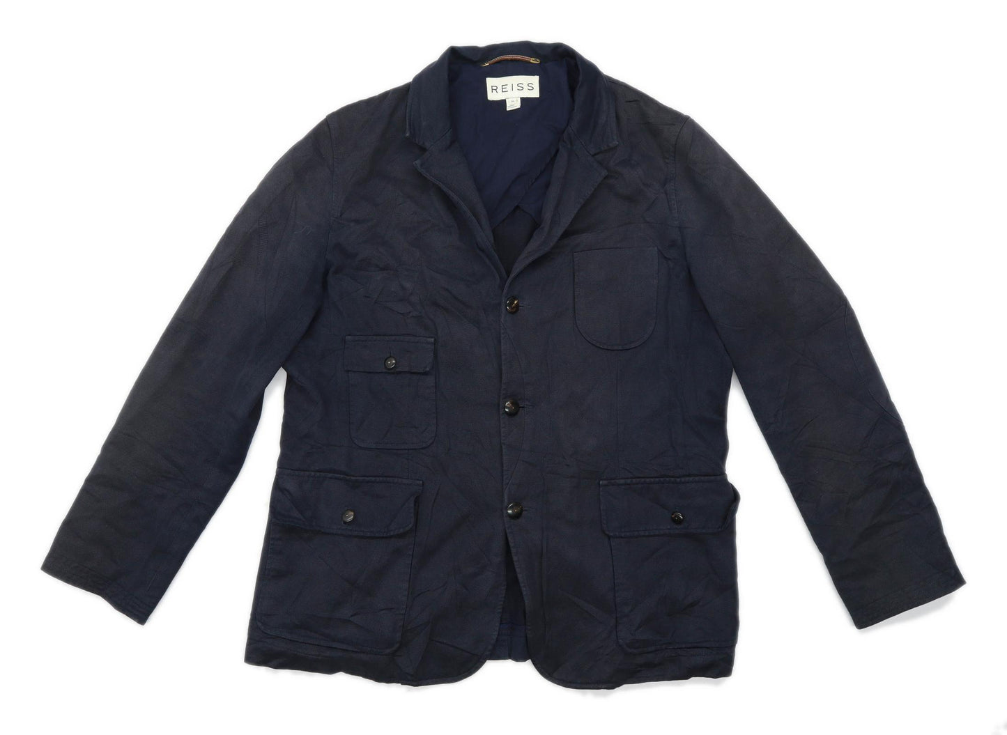 Reiss Mens Cotton Blue Blazer XL Chest (Long)