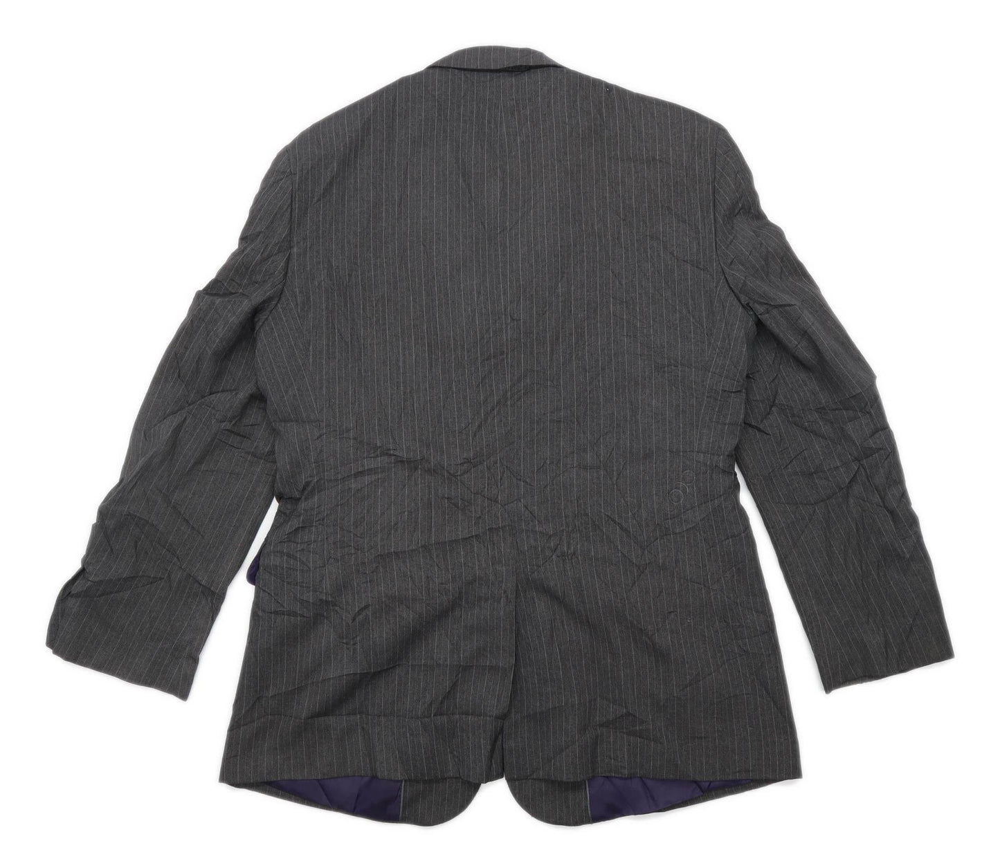 Taylor & Wright Mens Striped Grey Suit Jacket 44 Chest (Regular)
