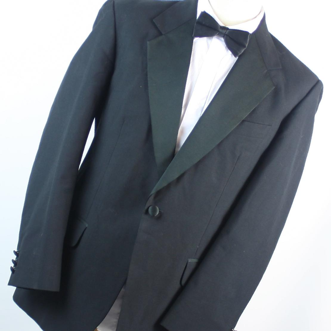 NT International Mens Black Dinner Jacket 40 Chest (Regular)