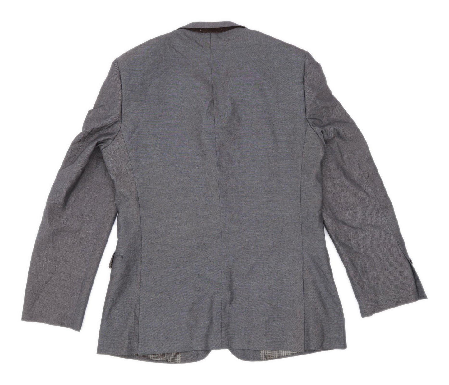 1860 Menswear Mens Grey Suit Jacket 40 Chest (Regular)