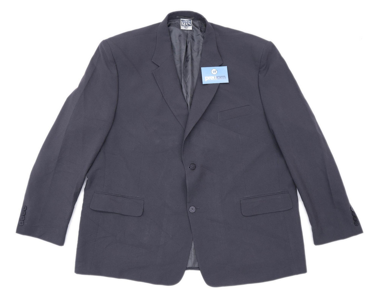 Premier Man Mens Grey Suit Jacket 52 Chest (Regular)