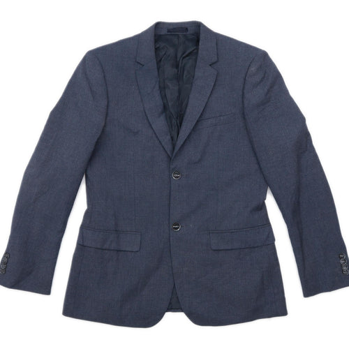 Topman Mens Grey Suit Jacket 38 Chest (Short)