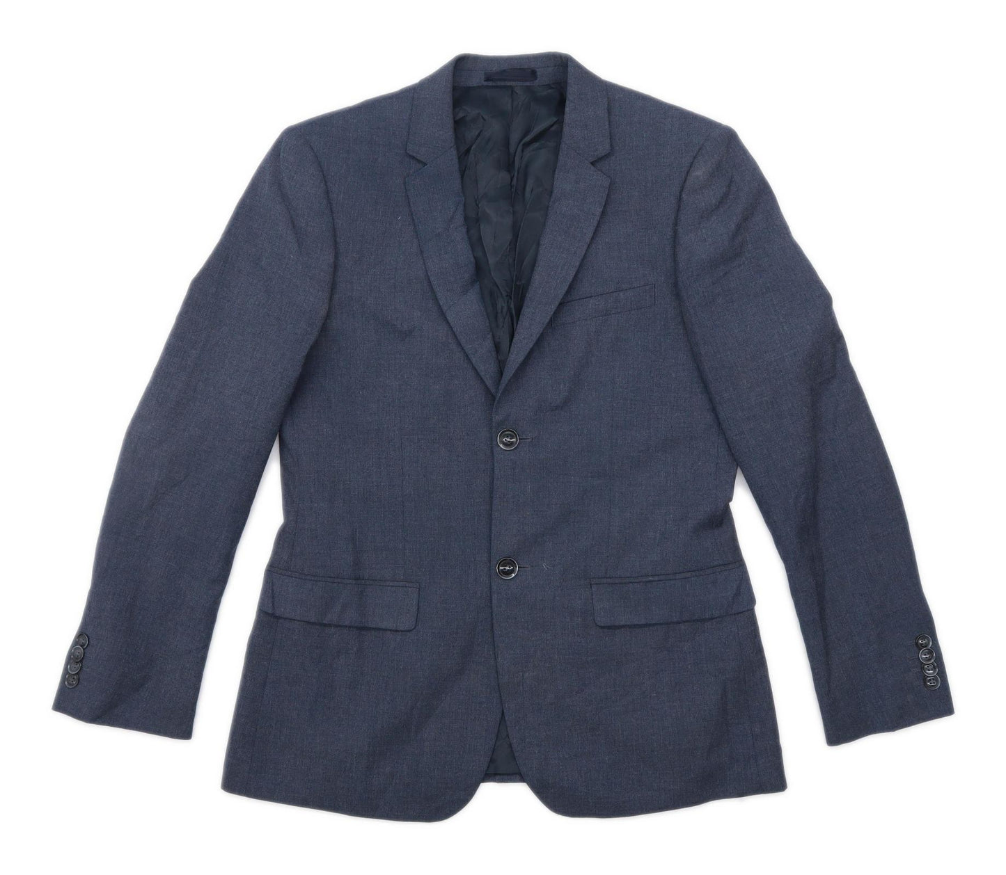 Topman Mens Grey Suit Jacket 38 Chest (Short)