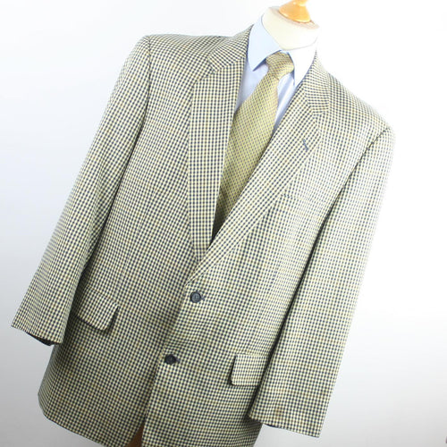 Desch Mens Grey Textured Wool Blend Suit Jacket 40 Chest (Short)