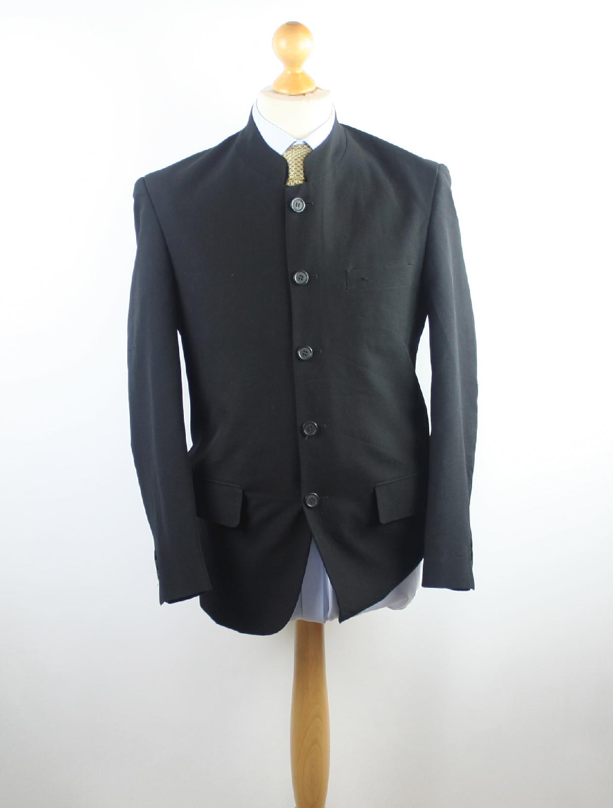 Hans Kelven Mens Black Suit Jacket 36 Chest (Regular)
