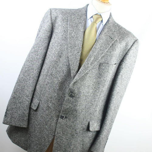 Bogart Mens Grey Textured Wool Blend Suit Jacket 46 Chest (Regular)