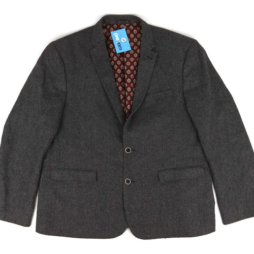 Matalan Mens Grey Suit Jacket 48 Chest (Regular)