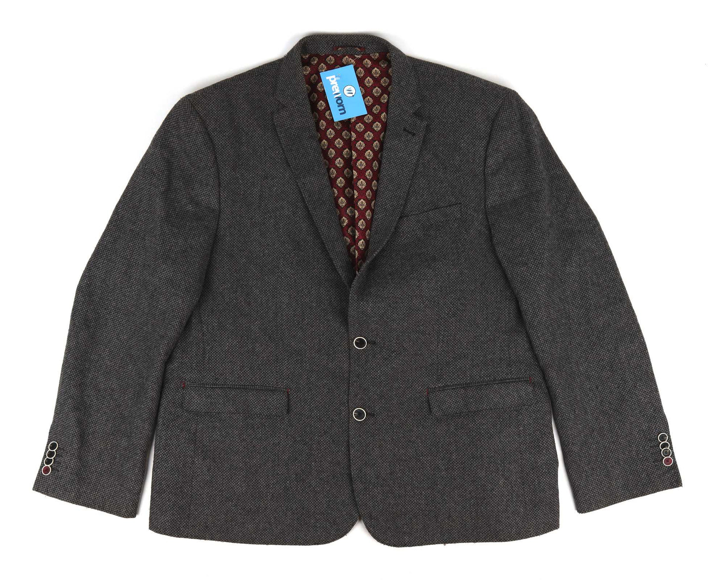 Matalan Mens Grey Suit Jacket 48 Chest (Regular)