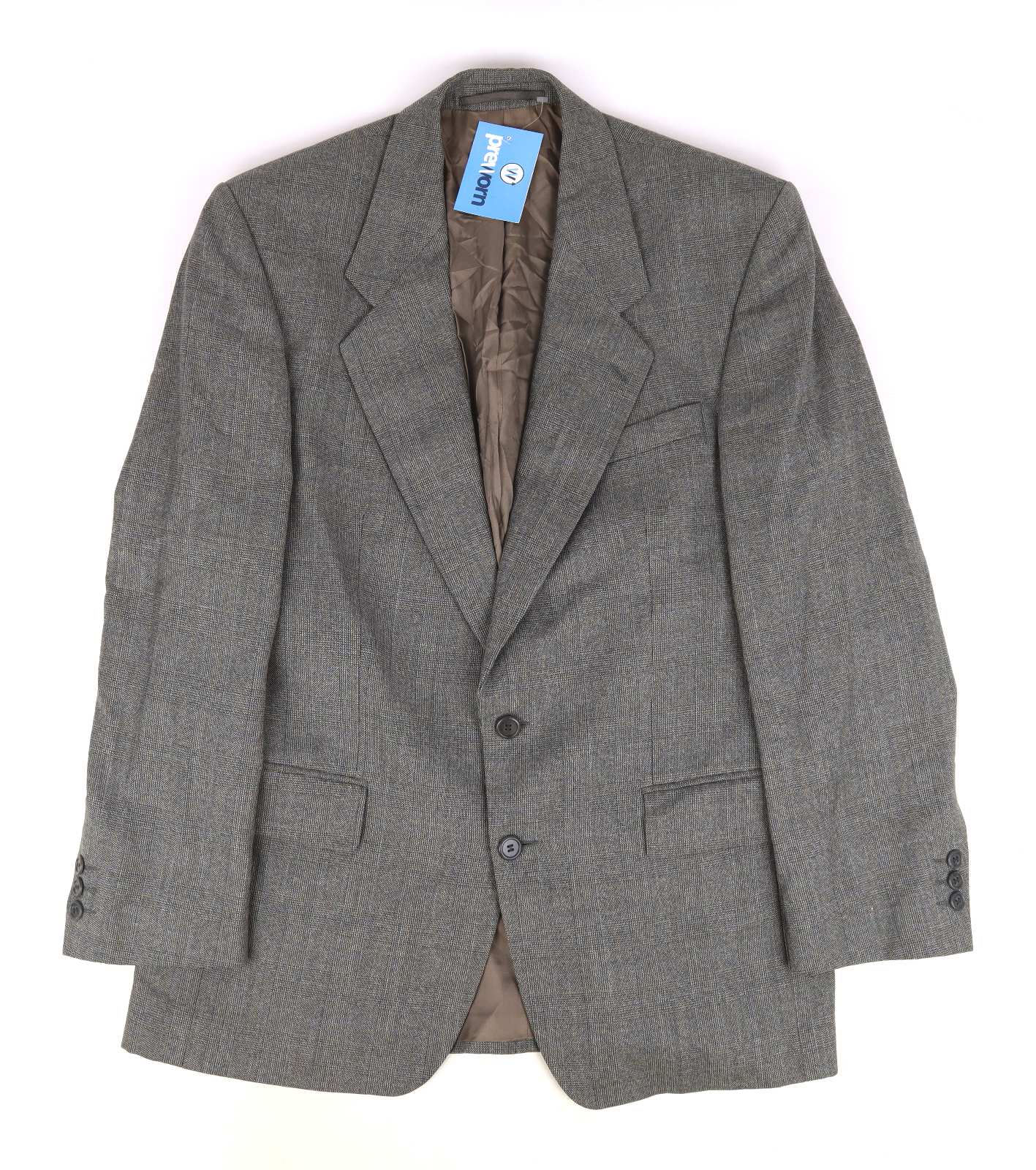 The British Tailor Mens Grey Suit Jacket 40 Chest (Regular)