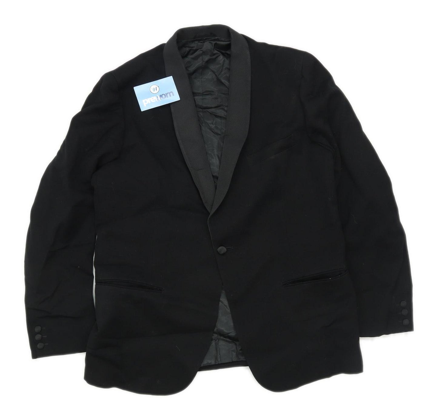 John Collier Mens Black Dinner Suit Jacket 40 Chest (Regular)