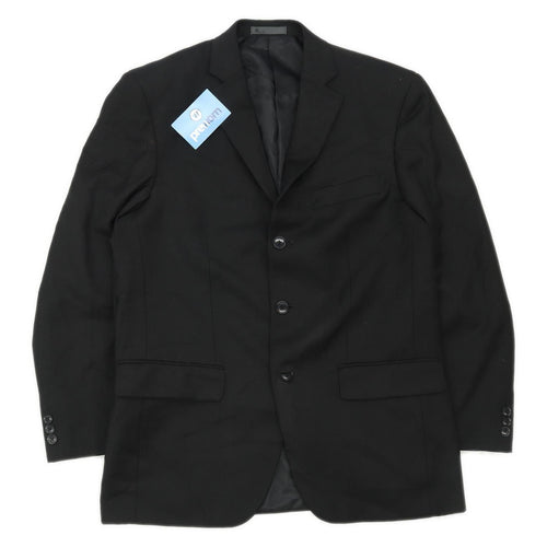 BHS Mens Black Suit Jacket 40 Chest (Regular)