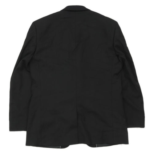 BHS Mens Black Suit Jacket 40 Chest (Regular)