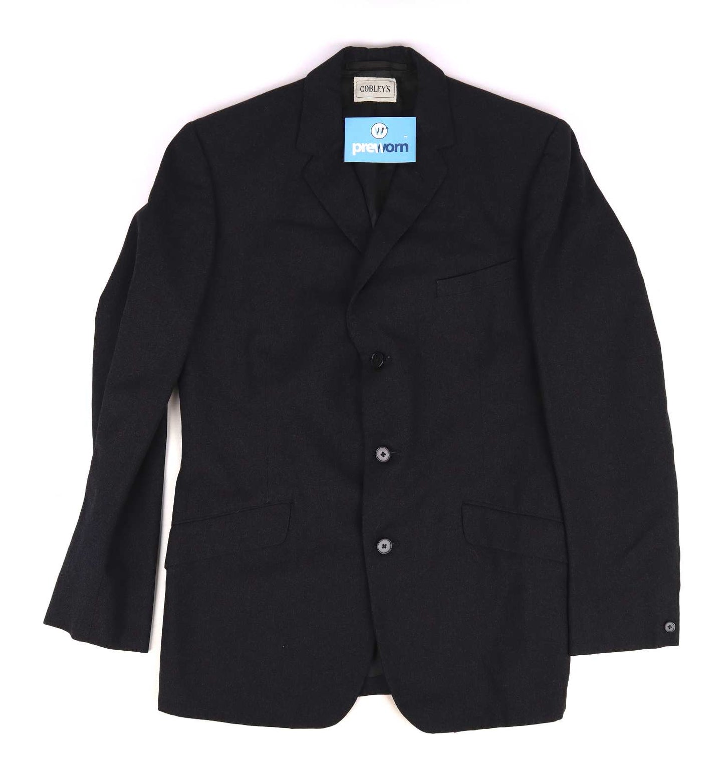 Cobleys Mens Black Suit Jacket 38 Chest (Regular)