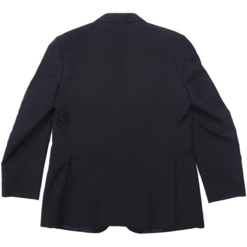 Trevira Mens Wool Blend Black Suit Jacket 38 Chest (Regular)