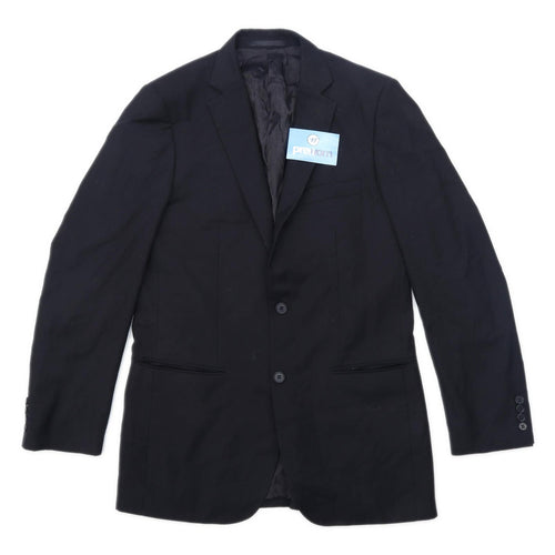 Dressmann Mens Black Suit Jacket 36 Chest (Long)