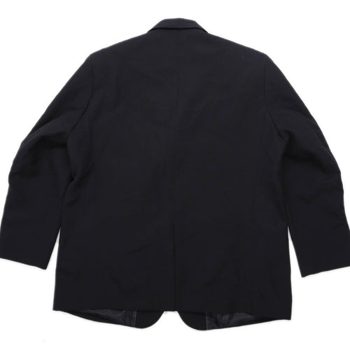 Mansize Mens Black Suit Jacket 48 Chest (Short)