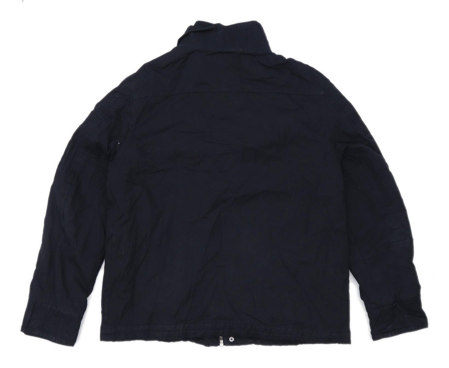 Denim73 Mens Size L Cotton Black Midweight Coat