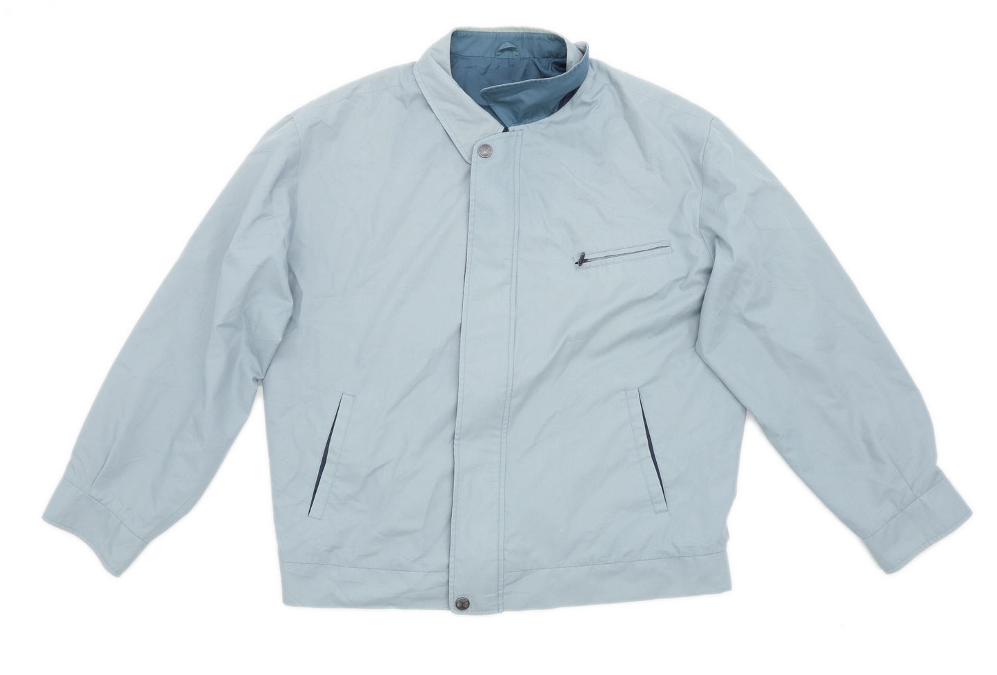 Aldon Mens Size L Cotton Blue Jacket