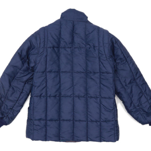 Mark Regent Mens Size M Blue Puffer Jacket