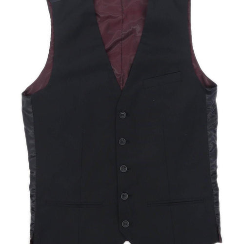 Primark Mens Size XS Black Waistcoat