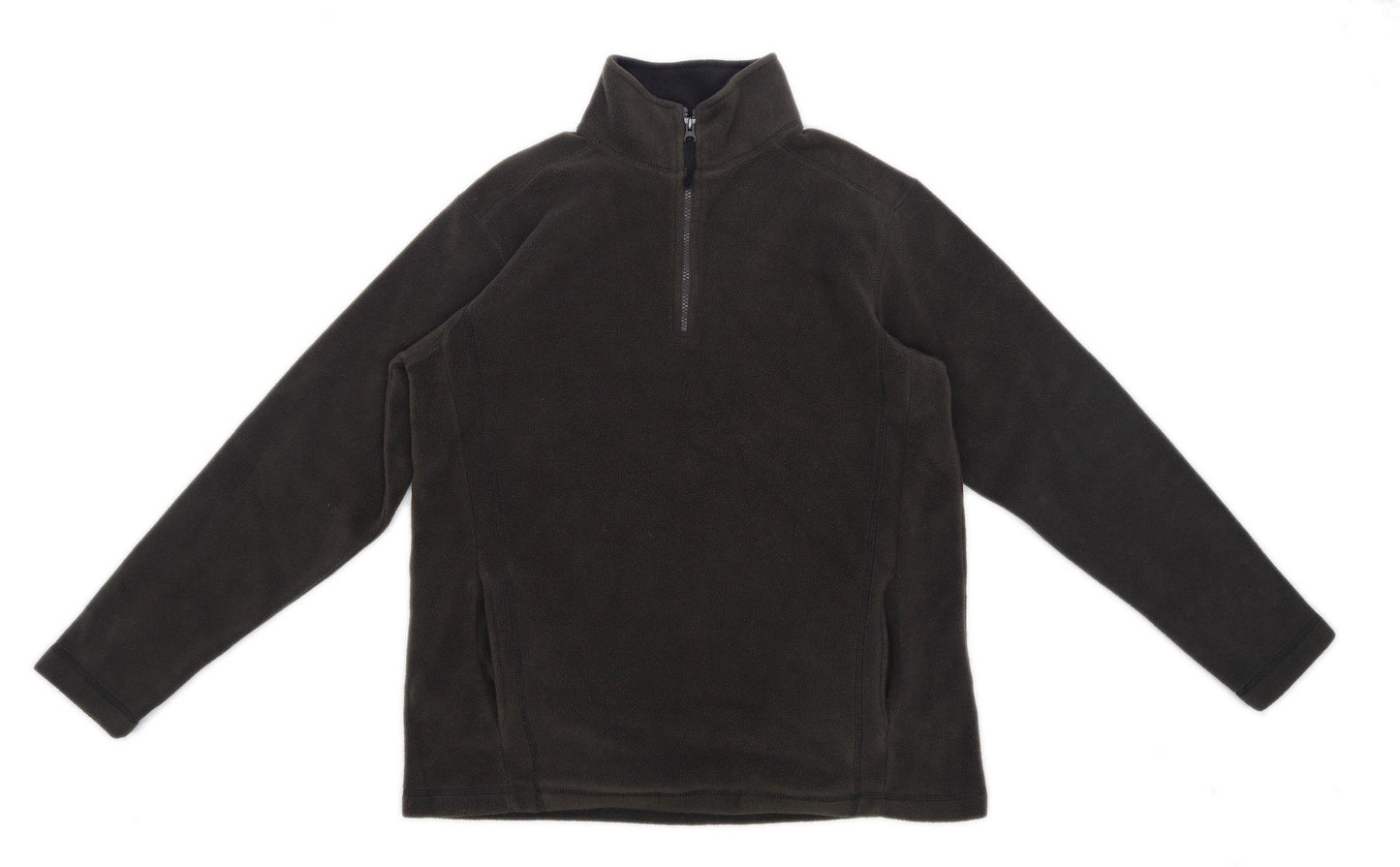 TU Mens Size S Fleece Green Jacket