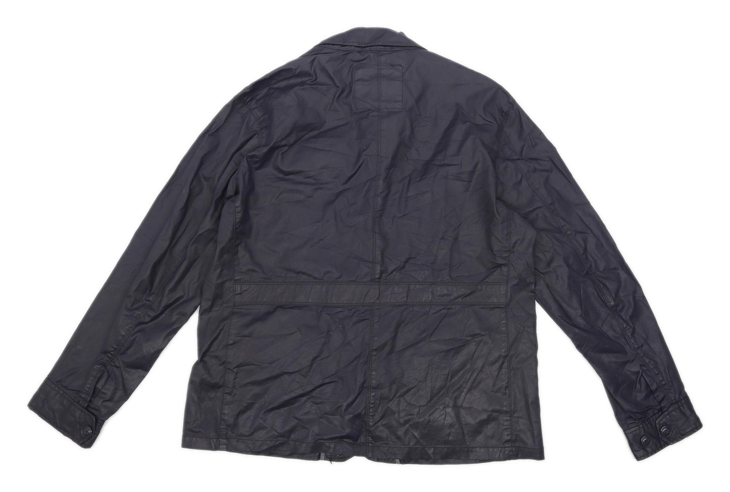 TU Mens Size L Cotton Blue Jacket