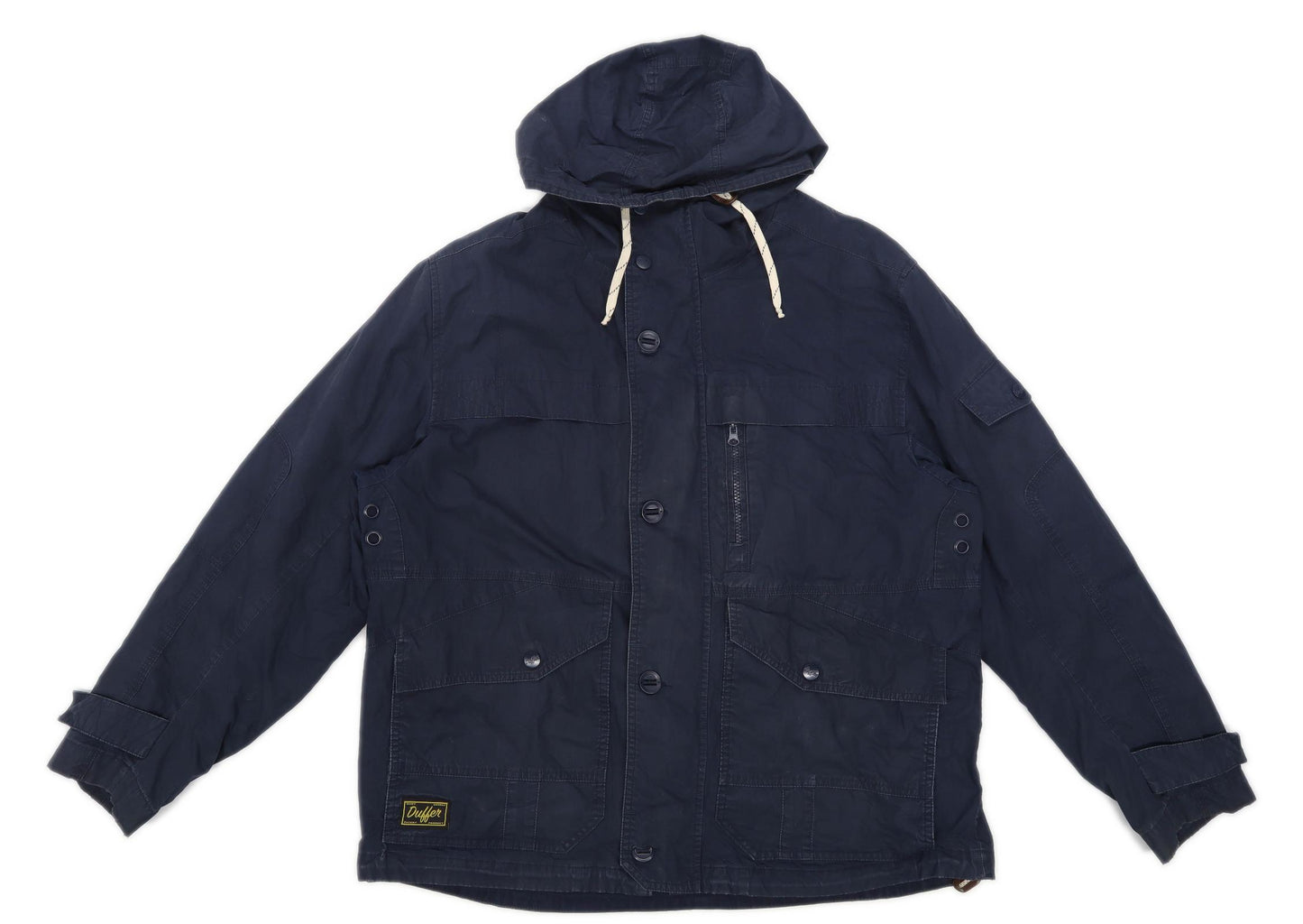 Duffer Mens Size 2XL Cotton Blend Blue Jacket