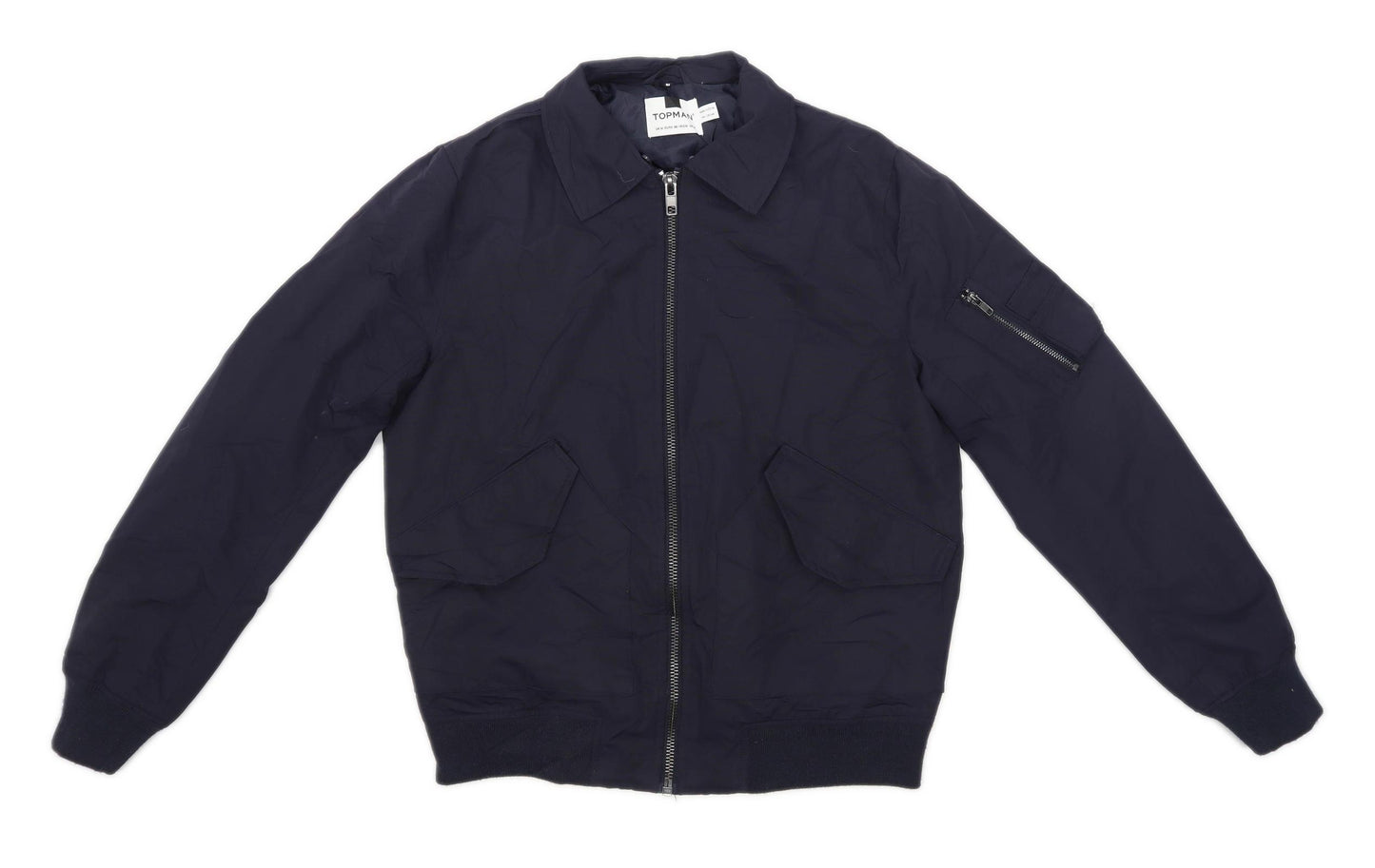 Topman Mens Size M Blue Jacket